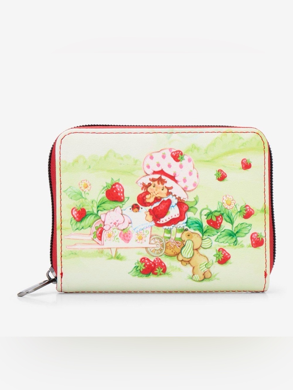Strawberry Shortcake Loungefly Patch Zip-Around Wallet – New